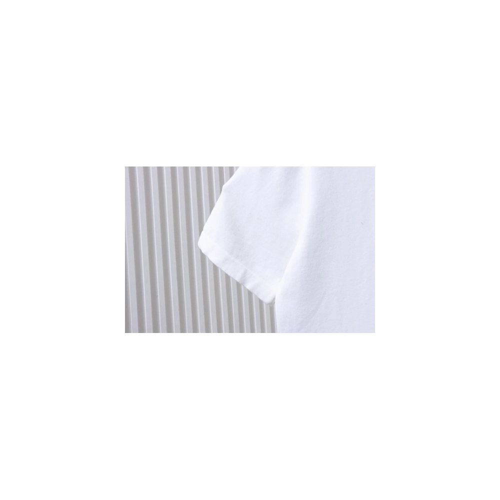 Louis Vuitton Beaded Letter Hem T-Shirt White,Louis Vuitton T-Shirts,T-Shirts,CLOTHES