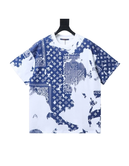 Louis Vuitton Cashew Tie-Dye T-shirt,Louis Vuitton T-Shirts,T-Shirts,CLOTHES