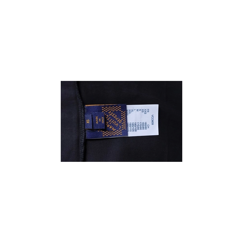 Louis Vuitton Gradient Embroidered T-Shirt Black,Louis Vuitton T-Shirts,T-Shirts,CLOTHES