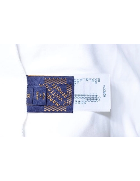 Louis Vuitton Gradient Embroidered T-Shirt White,Louis Vuitton T-Shirts,T-Shirts,CLOTHES