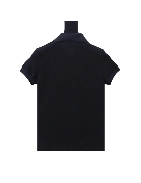 Ralph Lauren Pony Logo Embroidered Short-Sleeve Button-Down Shirt Black,Ralph Lauren T-Shirts,T-Shirts,CLOTHES