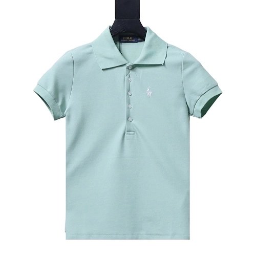Ralph Lauren Pony Logo Embroidered Short-Sleeve Button-Down Shirt Green,Ralph Lauren T-Shirts,T-Shirts,CLOTHES