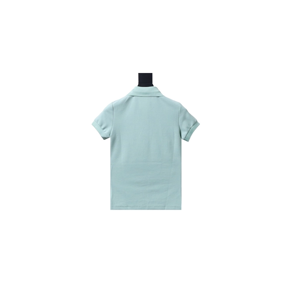 Ralph Lauren Pony Logo Embroidered Short-Sleeve Button-Down Shirt Green,Ralph Lauren T-Shirts,T-Shirts,CLOTHES