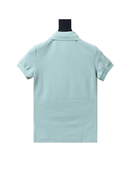 Ralph Lauren Pony Logo Embroidered Short-Sleeve Button-Down Shirt Green,Ralph Lauren T-Shirts,T-Shirts,CLOTHES
