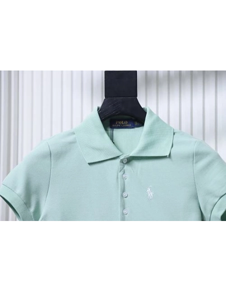 Ralph Lauren Pony Logo Embroidered Short-Sleeve Button-Down Shirt Green,Ralph Lauren T-Shirts,T-Shirts,CLOTHES