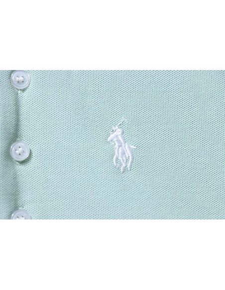 Ralph Lauren Pony Logo Embroidered Short-Sleeve Button-Down Shirt Green,Ralph Lauren T-Shirts,T-Shirts,CLOTHES