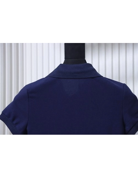 Ralph Lauren Pony Logo Embroidered Short-Sleeve Button-Down Shirt Navy Blue,Ralph Lauren T-Shirts,T-Shirts,CLOTHES