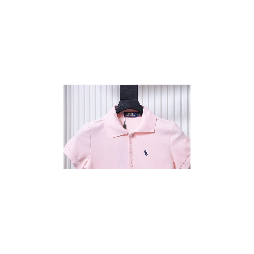 Ralph Lauren Pony Logo Embroidered Short-Sleeve Button-Down Shirt Pink,Ralph Lauren T-Shirts,T-Shirts,CLOTHES
