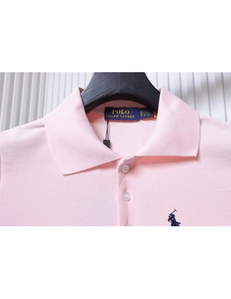 Ralph Lauren Pony Logo Embroidered Short-Sleeve Button-Down Shirt Pink,Ralph Lauren T-Shirts,T-Shirts,CLOTHES