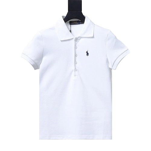 Ralph Lauren Pony Logo Embroidered Short-Sleeve Button-Down Shirt White,Ralph Lauren T-Shirts,T-Shirts,CLOTHES