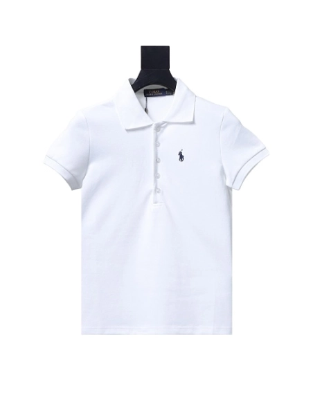Ralph Lauren Pony Logo Embroidered Short-Sleeve Button-Down Shirt White,Ralph Lauren T-Shirts,T-Shirts,CLOTHES
