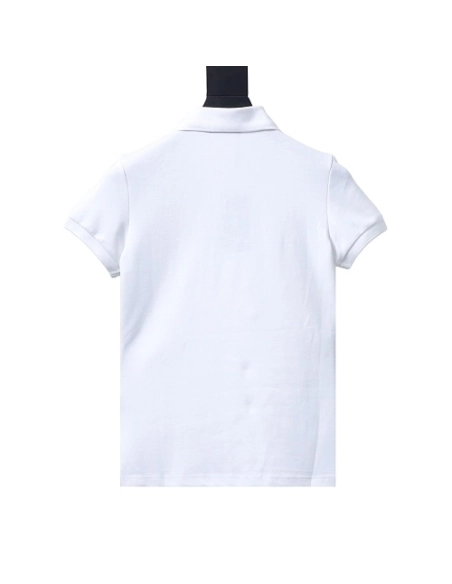 Ralph Lauren Pony Logo Embroidered Short-Sleeve Button-Down Shirt White,Ralph Lauren T-Shirts,T-Shirts,CLOTHES