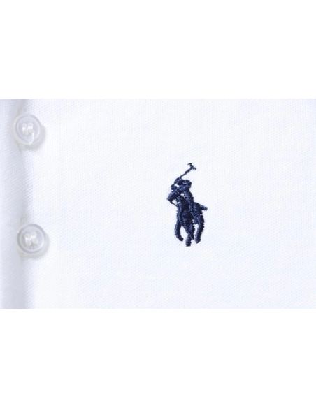 Ralph Lauren Pony Logo Embroidered Short-Sleeve Button-Down Shirt White,Ralph Lauren T-Shirts,T-Shirts,CLOTHES
