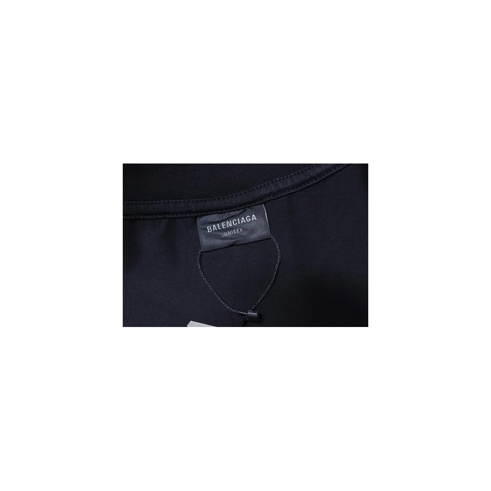 Balenciaga Wheat Ear Grain Agency Small Embroidery T-Shirt Black,Balenciaga T-Shirts,T-Shirts,CLOTHES