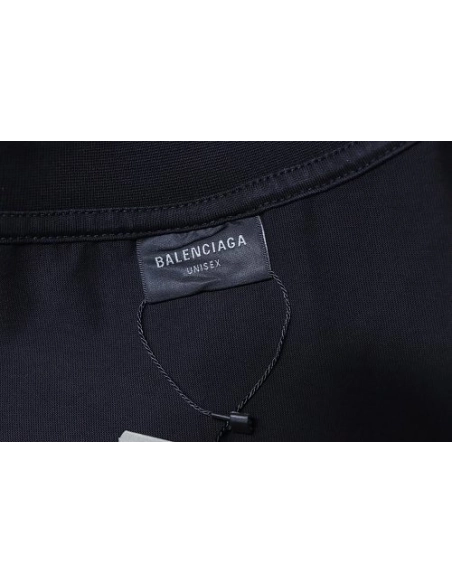 Balenciaga Wheat Ear Grain Agency Small Embroidery T-Shirt Black,Balenciaga T-Shirts,T-Shirts,CLOTHES