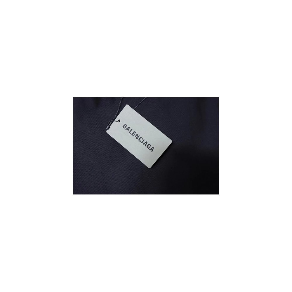 Balenciaga Wheat Ear Grain Agency Small Embroidery T-Shirt Black,Balenciaga T-Shirts,T-Shirts,CLOTHES