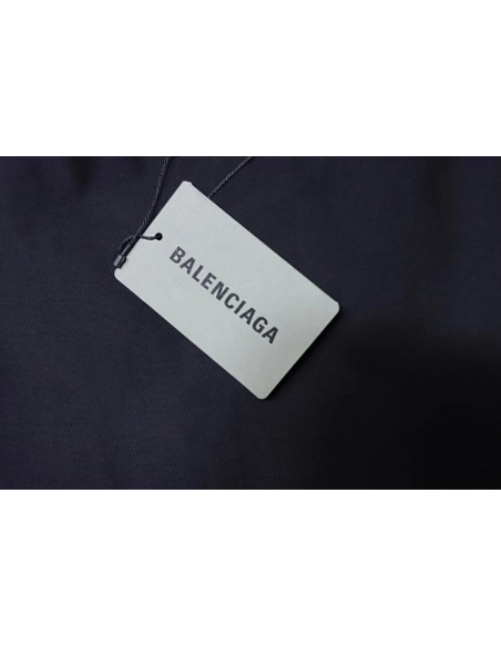 Balenciaga Wheat Ear Grain Agency Small Embroidery T-Shirt Black,Balenciaga T-Shirts,T-Shirts,CLOTHES