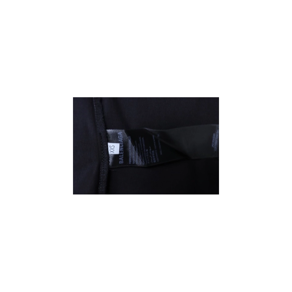 Balenciaga Wheat Ear Grain Agency Small Embroidery T-Shirt Black,Balenciaga T-Shirts,T-Shirts,CLOTHES