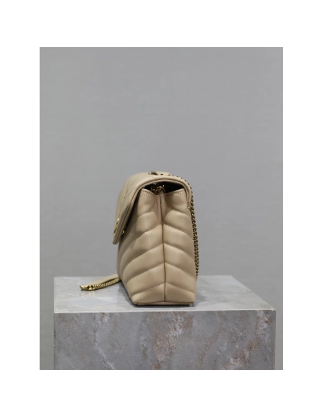Saint Laurent Loulou Shoulder Bags Dark Beige 574947 23X17X9cm,Y.S.AINT Bags