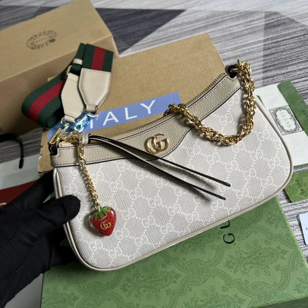Gucci Ophidia Strawberry Chain Bags 735132 25X15.5X6cm,Gucci Bags