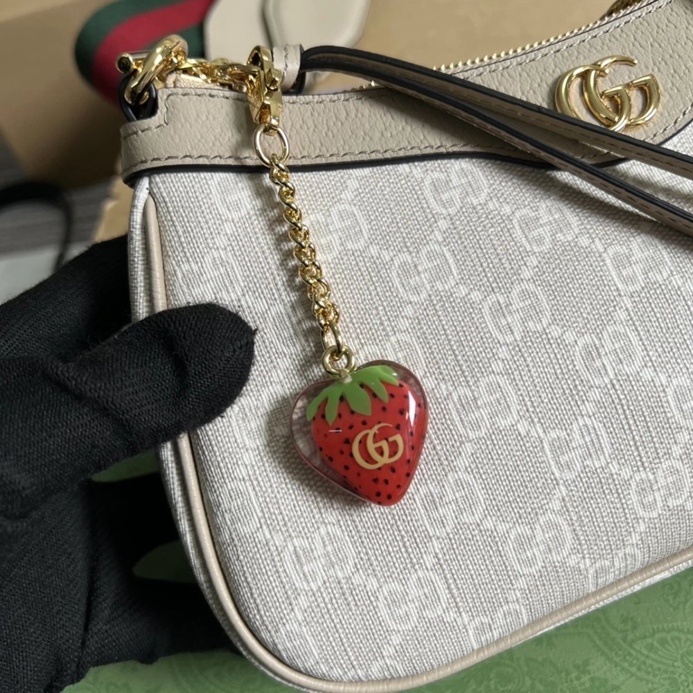Gucci Ophidia Strawberry Chain Bags 735132 25X15.5X6cm,Gucci Bags