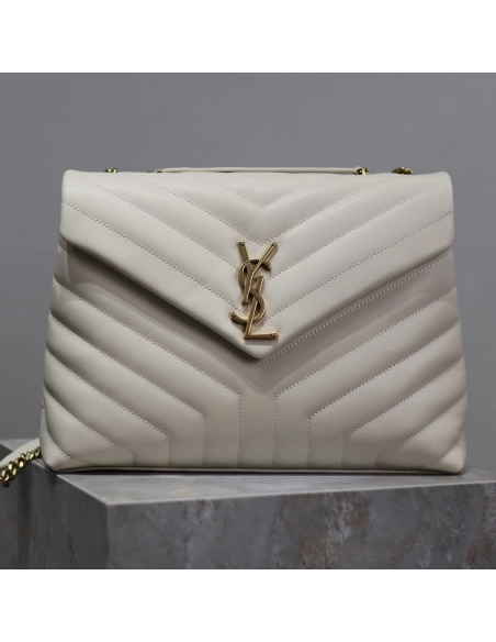 Saint Laurent Loulou Shoulder Bags Blanc Vintage 574946 32X22X11cm,Y.S.AINT Bags