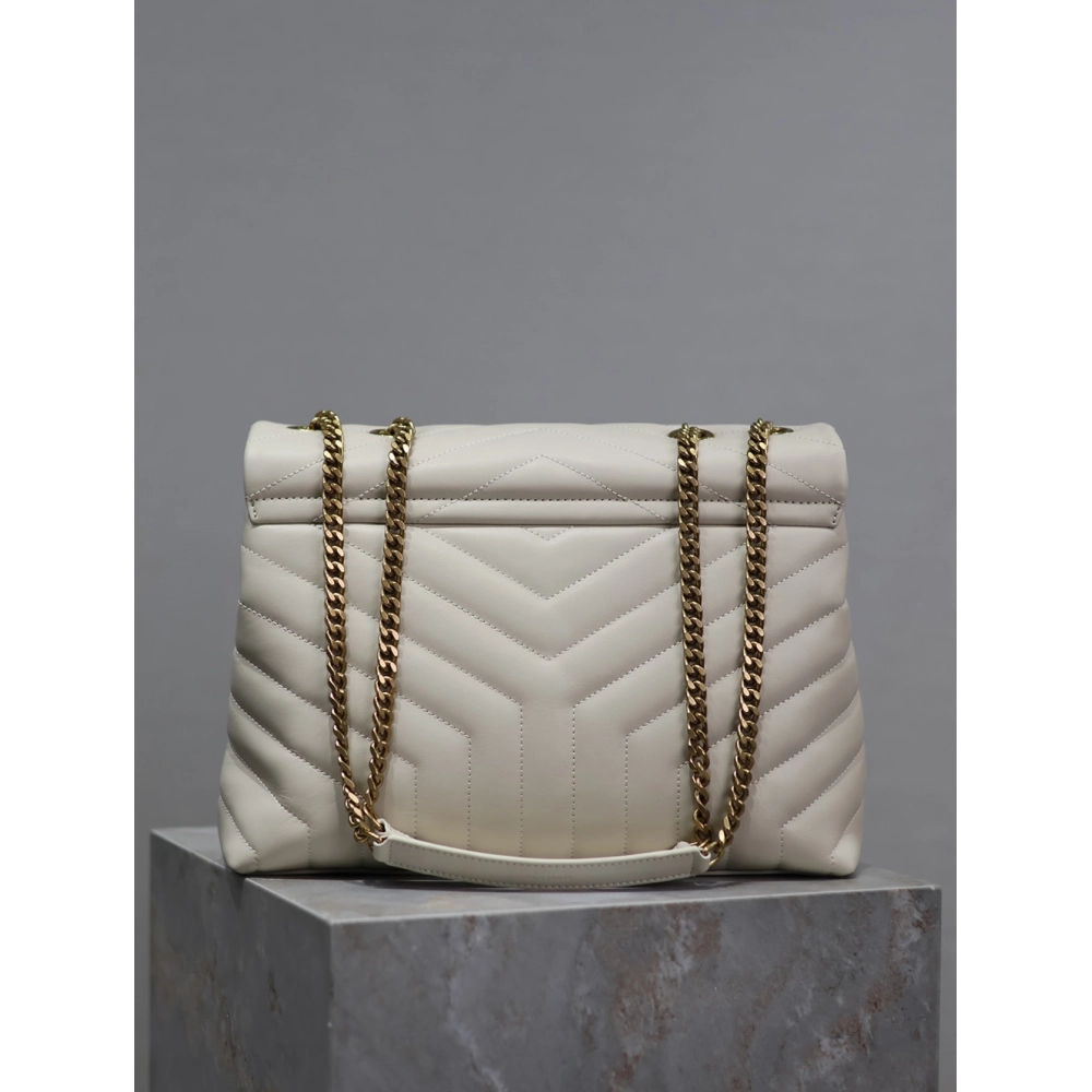 Saint Laurent Loulou Shoulder Bags Blanc Vintage 574946 32X22X11cm,Y.S.AINT Bags