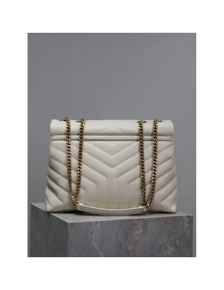 Saint Laurent Loulou Shoulder Bags Blanc Vintage 574946 32X22X11cm,Y.S.AINT Bags