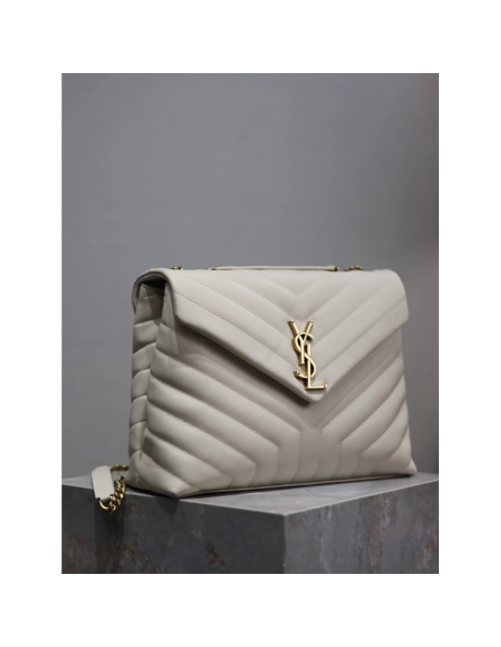 Saint Laurent Loulou Shoulder Bags Blanc Vintage 574946 32X22X11cm,Y.S.AINT Bags