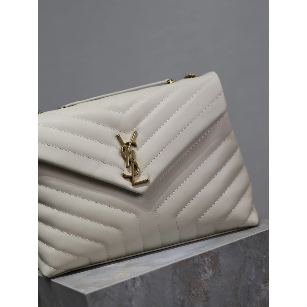 Saint Laurent Loulou Shoulder Bags Blanc Vintage 574946 32X22X11cm,Y.S.AINT Bags