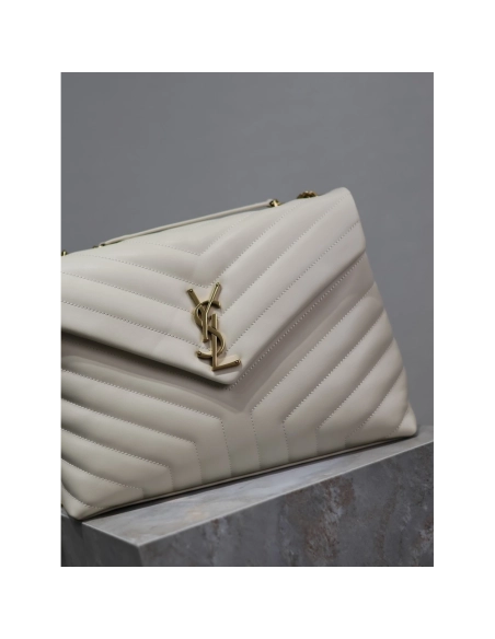 Saint Laurent Loulou Shoulder Bags Blanc Vintage 574946 32X22X11cm,Y.S.AINT Bags