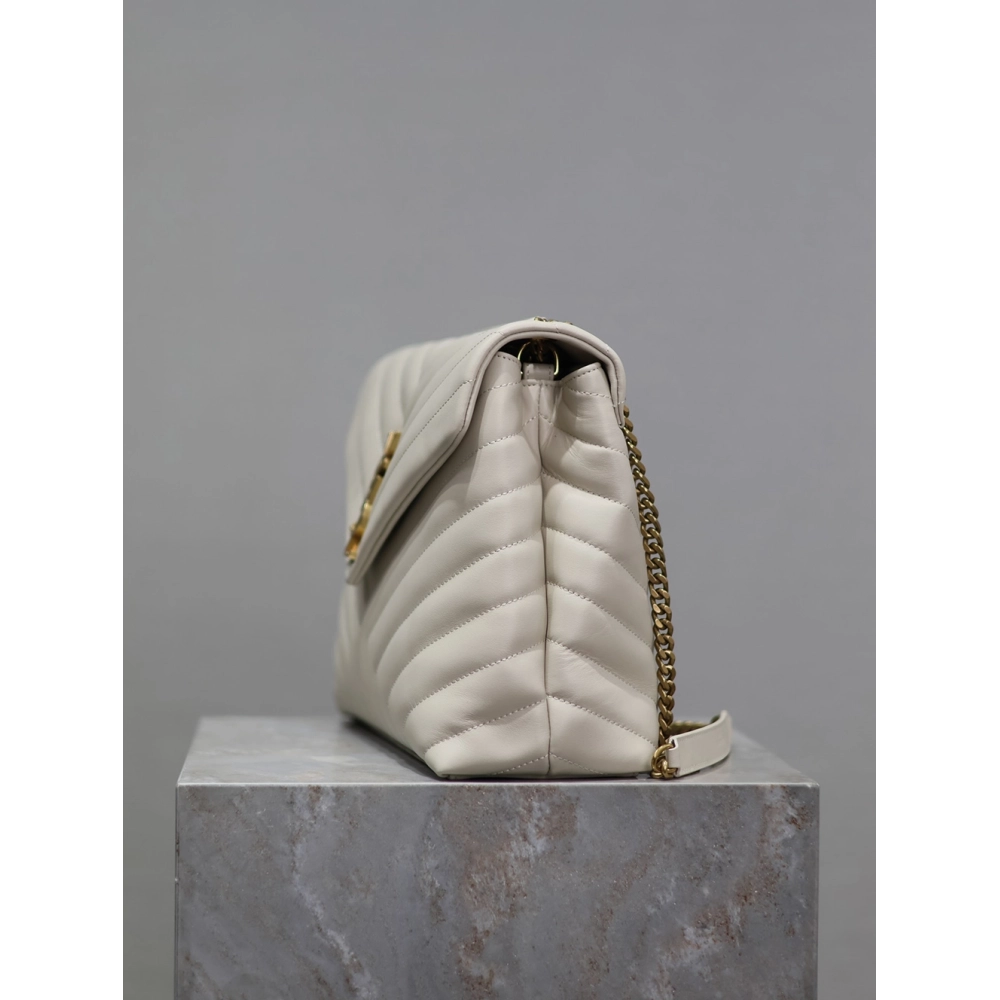 Saint Laurent Loulou Shoulder Bags Blanc Vintage 574946 32X22X11cm,Y.S.AINT Bags