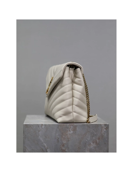 Saint Laurent Loulou Shoulder Bags Blanc Vintage 574946 32X22X11cm,Y.S.AINT Bags