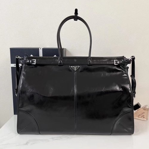 Prada Bonnie leather tote bags 2VG128 50X36X17cm,Prada Bags