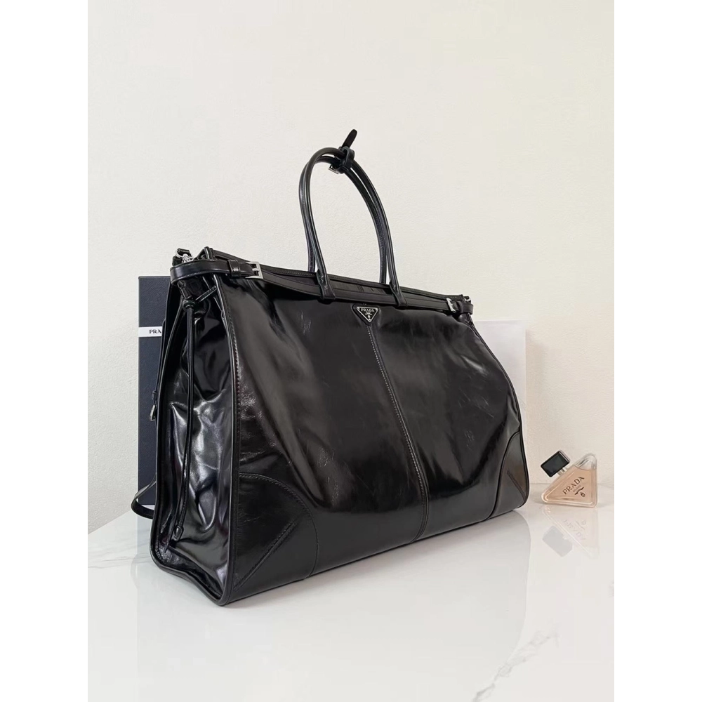 Prada Bonnie leather tote bags 2VG128 50X36X17cm,Prada Bags