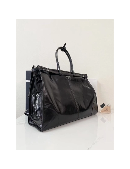 Prada Bonnie leather tote bags 2VG128 50X36X17cm,Prada Bags