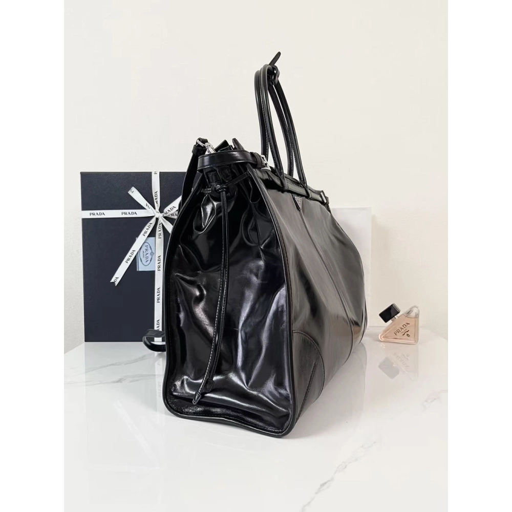 Prada Bonnie leather tote bags 2VG128 50X36X17cm,Prada Bags