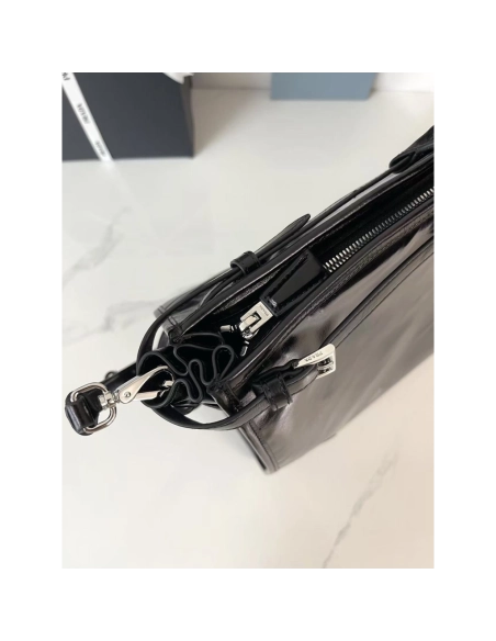 Prada Bonnie leather tote bags 2VG128 50X36X17cm,Prada Bags