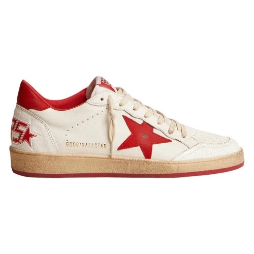 Golden Goose Ball Star White Red,GOLDEN GOOSE