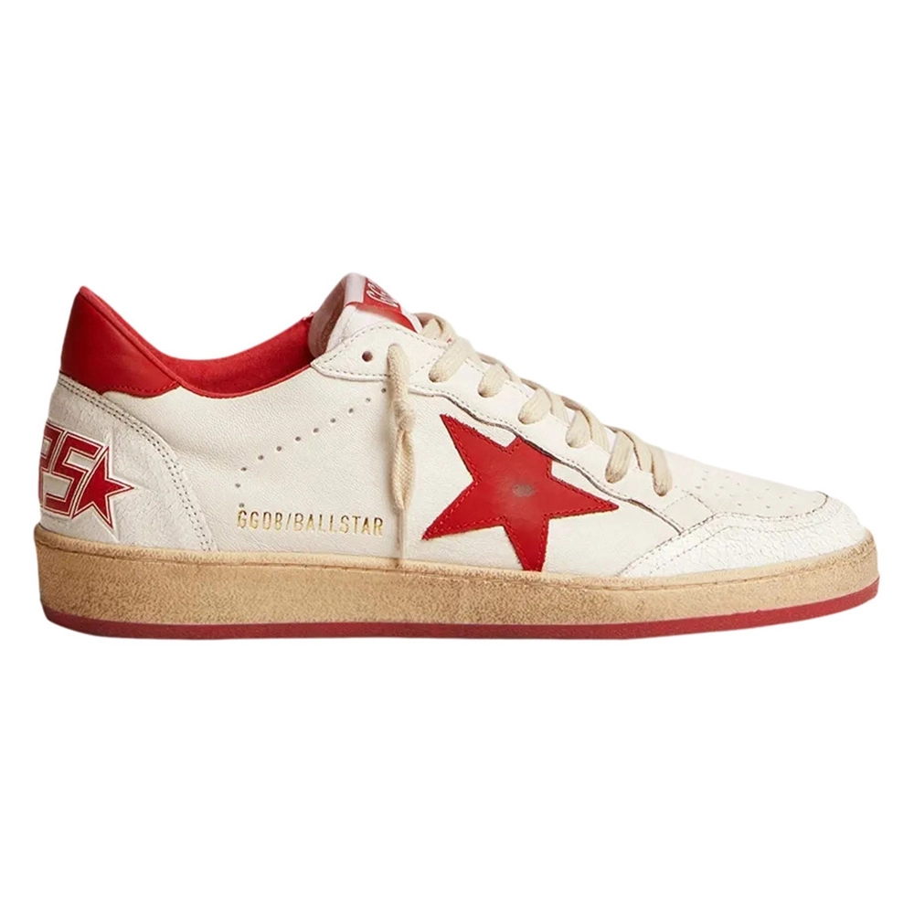 Golden Goose Ball Star White Red,GOLDEN GOOSE