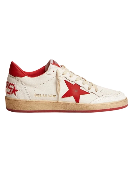 Golden Goose Ball Star White Red,GOLDEN GOOSE