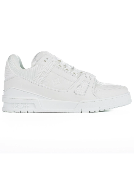 Louis Vuitton Trainer Low White Embossed 1A5PYF,LV Trainer