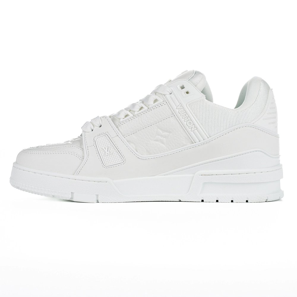Louis Vuitton Trainer Low White Embossed 1A5PYF,LV Trainer