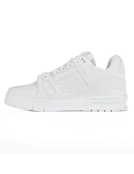 Louis Vuitton Trainer Low White Embossed 1A5PYF,LV Trainer