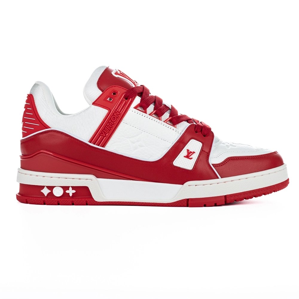 Louis Vuitton Trainer Sneaker "Red White" 1A8PK6,LV Trainer