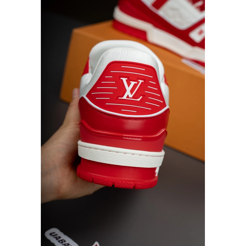 Louis Vuitton Trainer Sneaker "Red White" 1A8PK6,LV Trainer