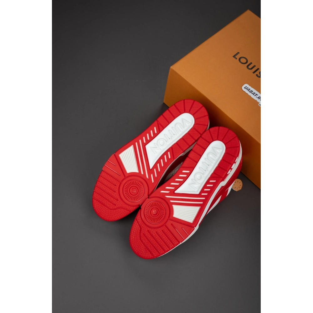 Louis Vuitton Trainer Sneaker "Red White" 1A8PK6,LV Trainer