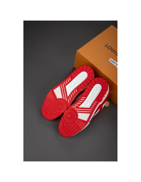 Louis Vuitton Trainer Sneaker "Red White" 1A8PK6,LV Trainer