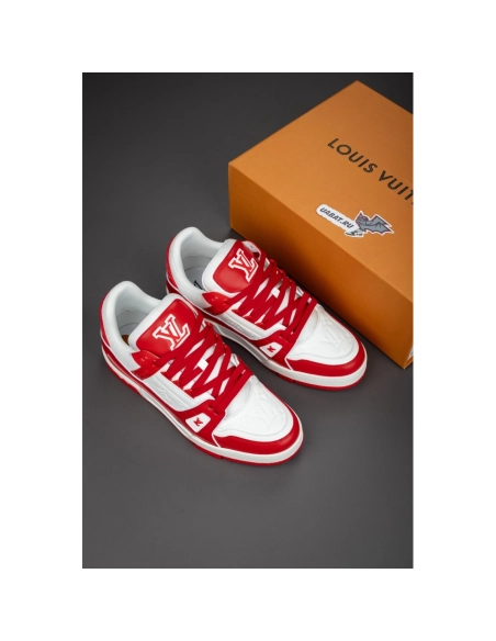 Louis Vuitton Trainer Sneaker "Red White" 1A8PK6,LV Trainer