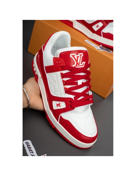 Louis Vuitton Trainer Sneaker "Red White" 1A8PK6,LV Trainer